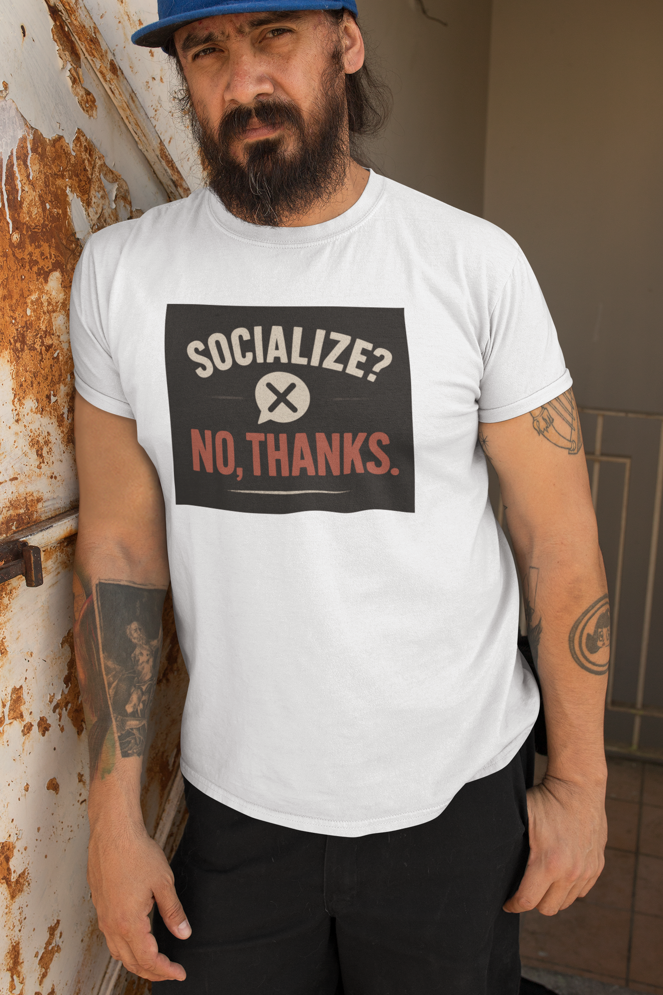 Socialize? No Thanks. Anti Social Tee