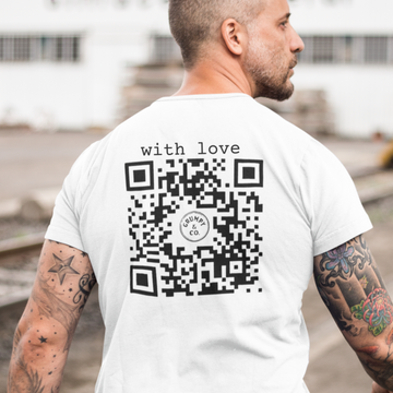 The Perfect Message T-Shirt. Scan it And Receive The Love