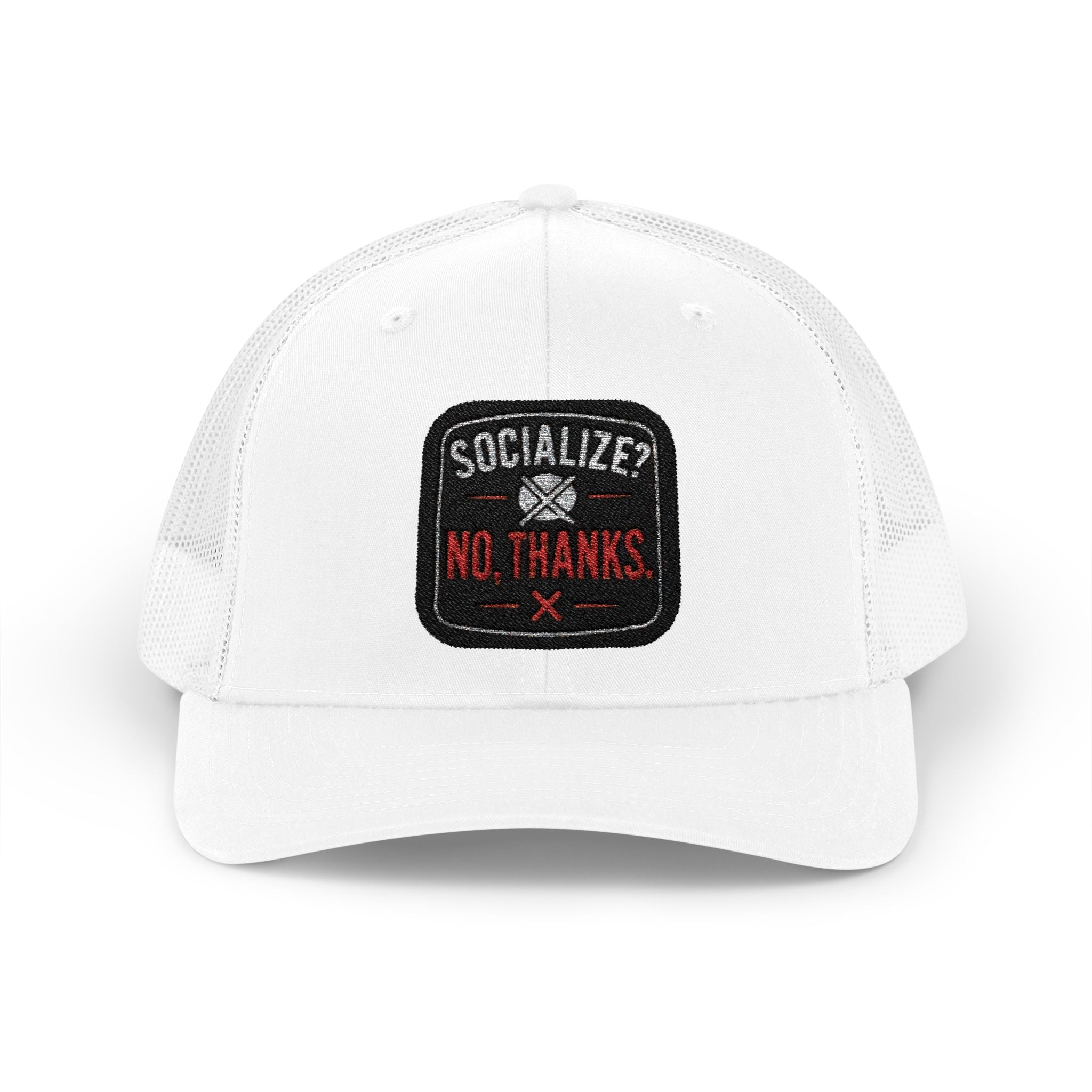 Stylish Snapback Trucker Cap - Socialize, no Thanks