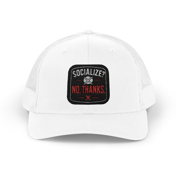 Stylish Snapback Trucker Cap - Socialize, no Thanks